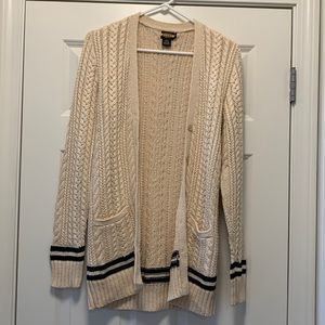 Cable knit cardigan
